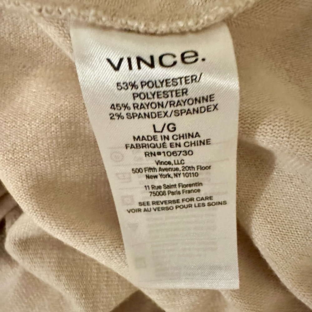 Vince Creamy Beige Sleeveless Maxi Dress - Picture 9 of 10